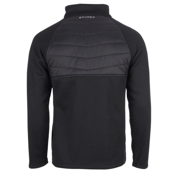 Spyder Men's Nova Full Zip Hybrid Black Quilted Jacket - Picture 3 of 11